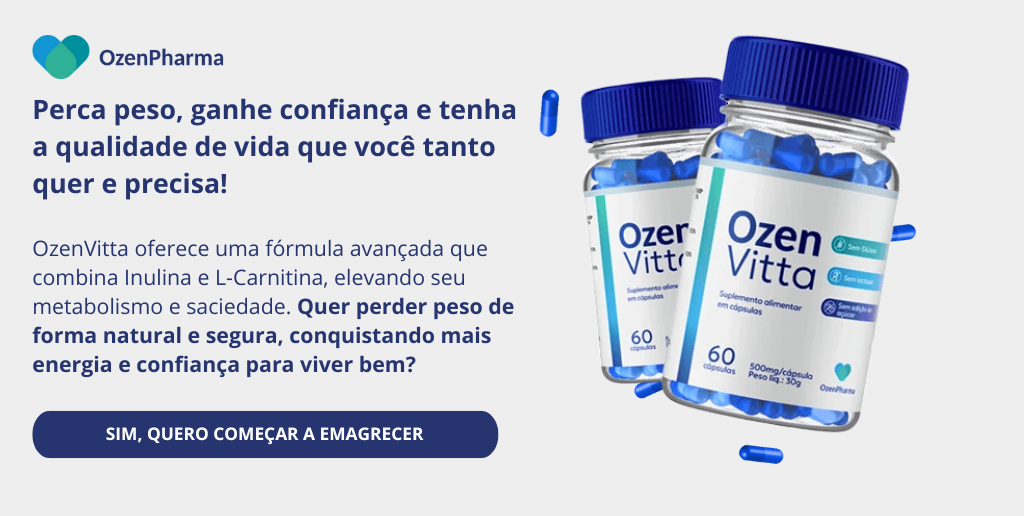 Banner principal do Ozenvitta, mostrando seus principais benefícios