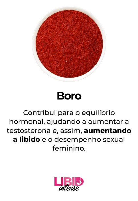 Libid Intense ingredientes - Boro