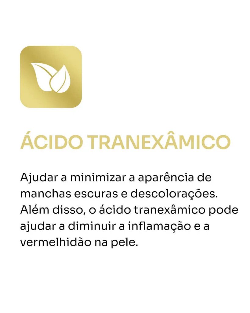 Clareador NutralFit ingredientes - Ácido Tranexâmico