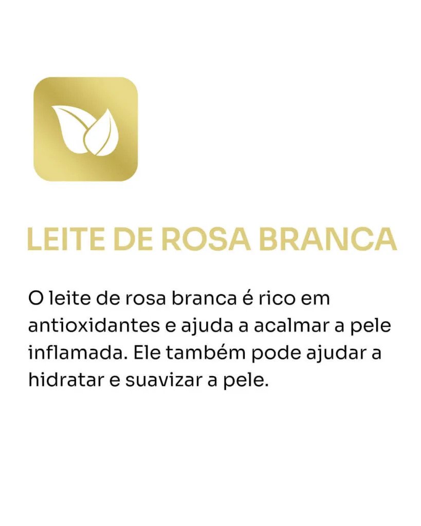 Clareador NutralFit ingredientes - Leite de rosa branca