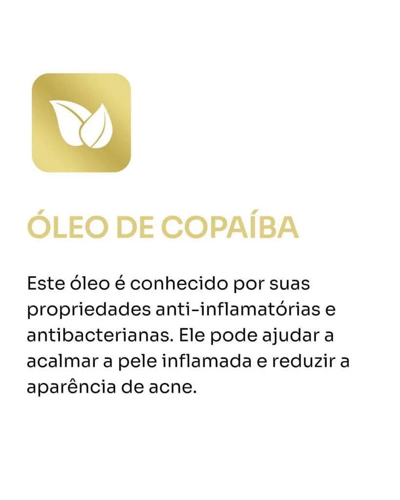 Clareador NutralFit ingredientes - Óleo de Copaíba