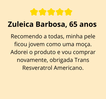 Trans Resveratrol Gotas - Depoimento em texto - 5 estrelas