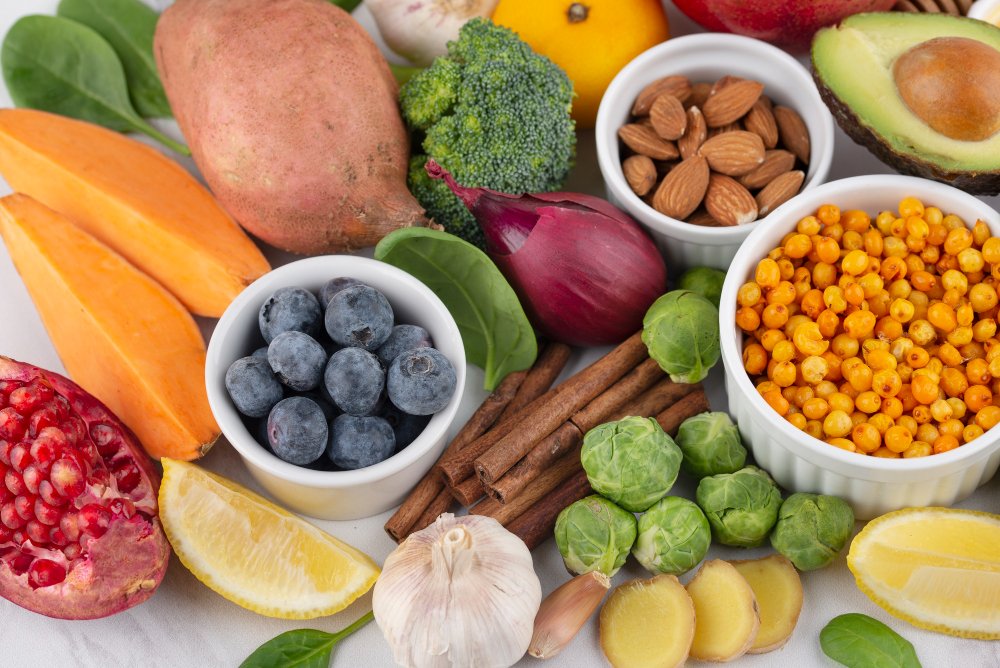 Superalimentos para dieta - imagens de alimentos saudáveis